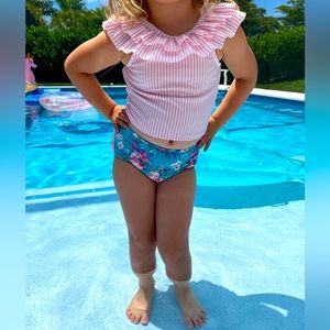RUFFLE BUTTS Tankini size 6Girl